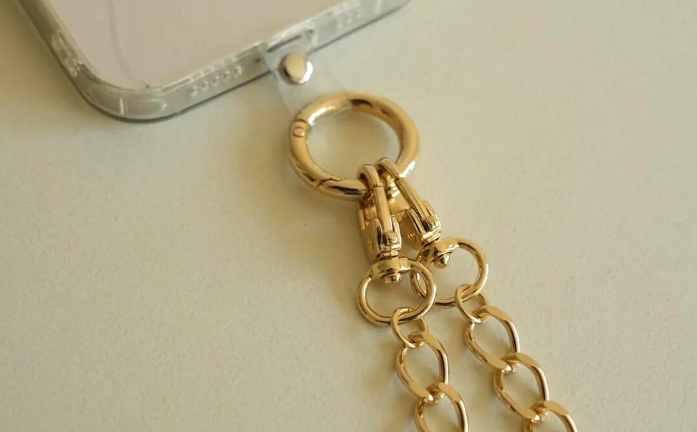 【LENERAオリジナルスマートフォンショルダー】 smartphone shoulder - maro - / gold 【079036】